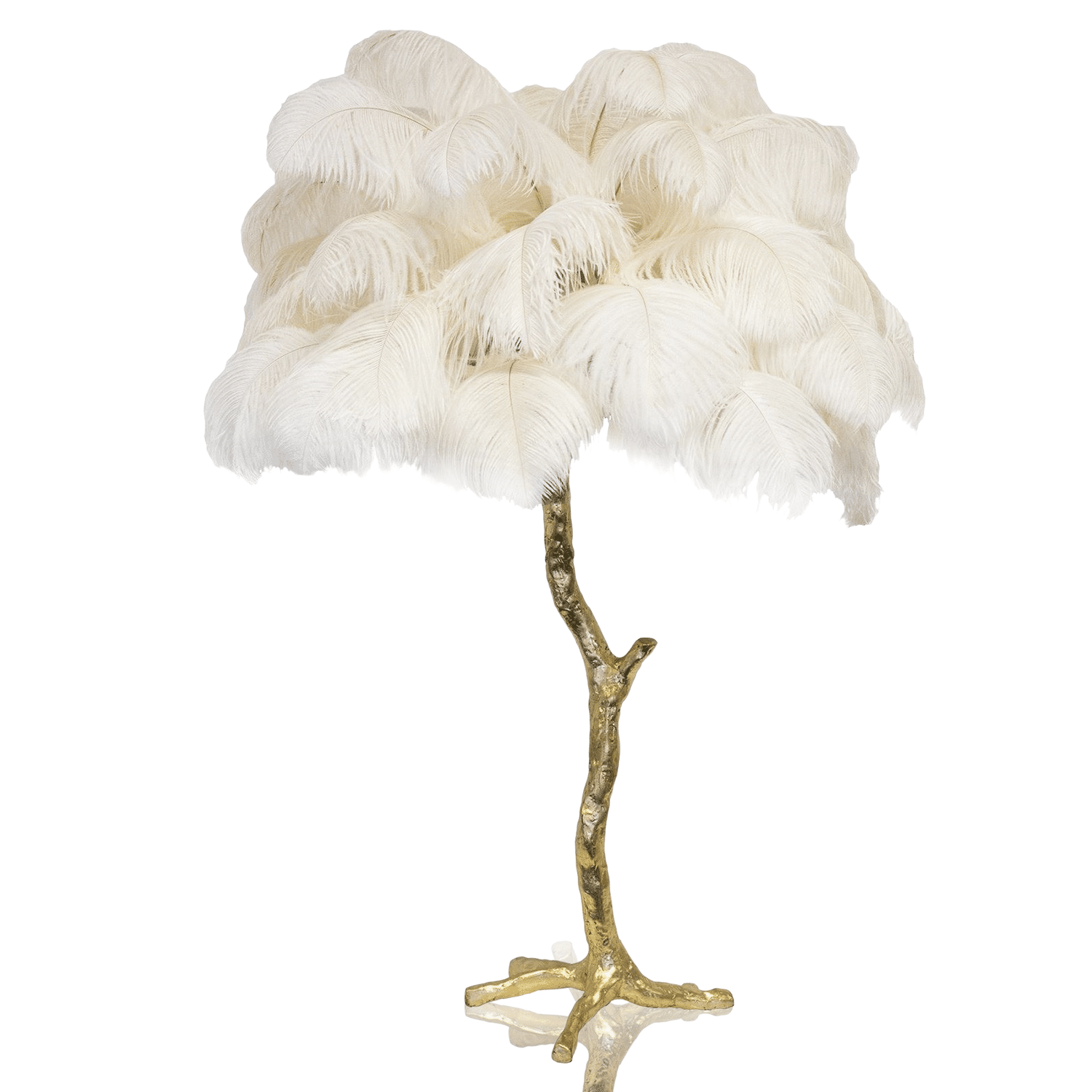 NATURAL2 FEATHER TABLE LAMP